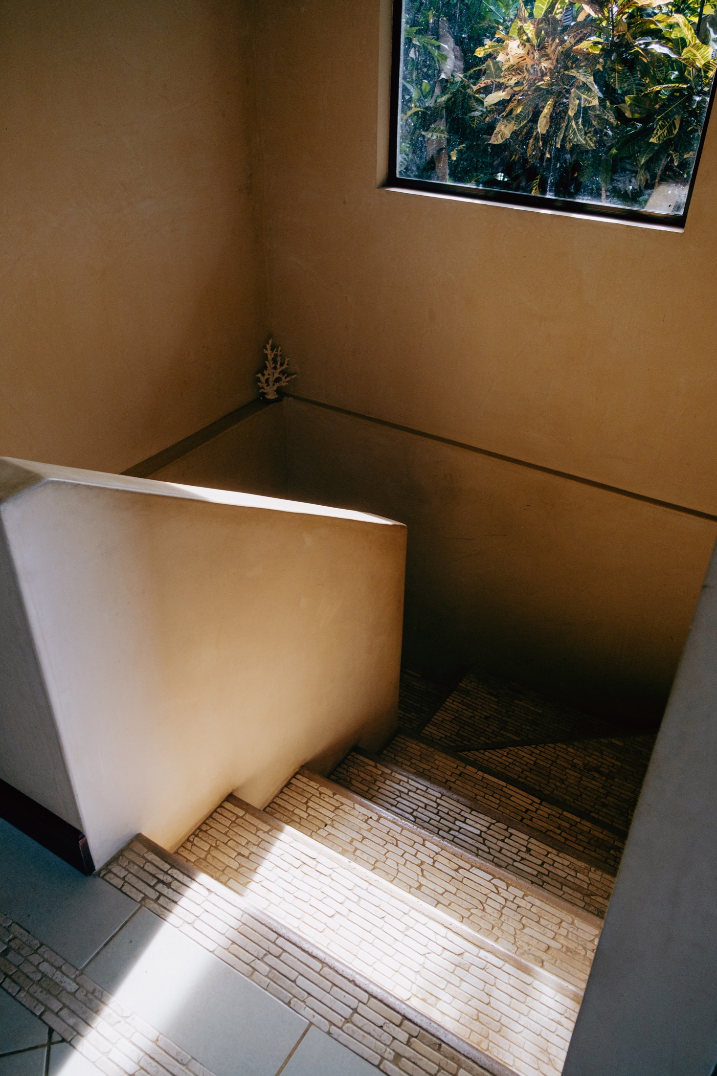 Casa Calma outdoor shower surrounded by tropical rainforest greenery