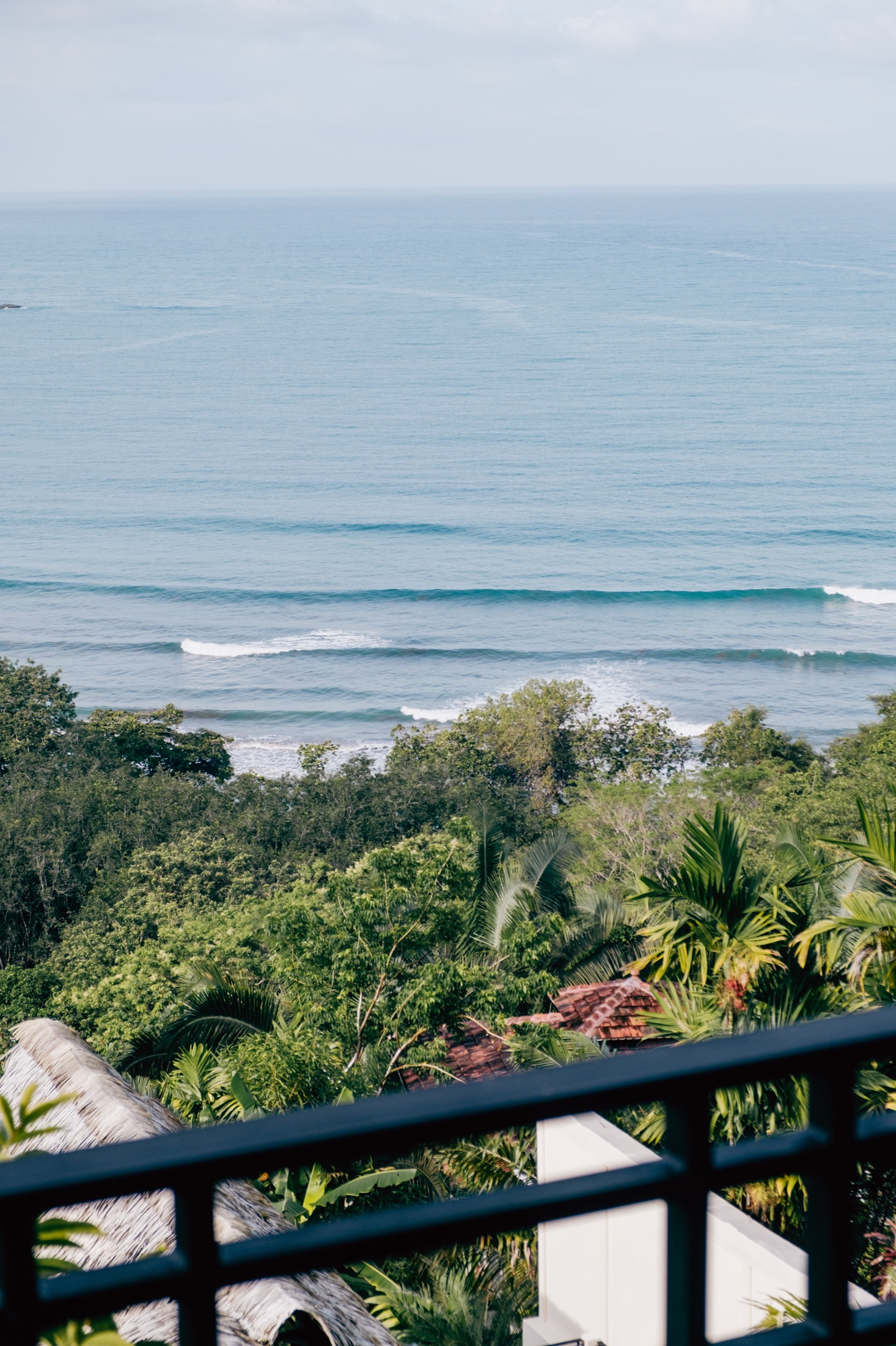 Pacific surf lines seen from Casa Calma on the Costa Rica coast